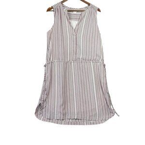 Gap Womens Sz M Sleeveless Tie Waist Llined Dress Pockets